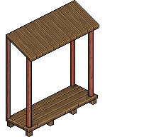 Portico in Legno Marrone image