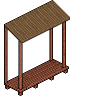 Portico in Legno Rosso image